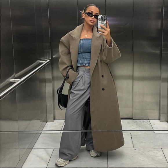 CORSET STYLE DENIM TOP TRF - Picture 3 of 11